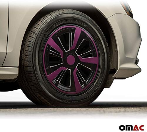 Cover Cover Cover גלגל OMAC | אביזרי רכב 14 אינץ 'סגנון רכזת סגנון יצרן 4 אינץ' מכסים 4 יח 'סט | החלפת